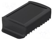 Enclosure: desktop; BoVersa; X: 120mm; Y: 216mm; Z: 55mm; black BOPLA