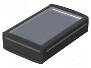 Enclosure: desktop; BoVersa; X: 185mm; Y: 275mm; Z: 73mm; black BOPLA