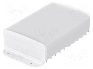 Enclosure: desktop; BoVersa; X: 120mm; Y: 216mm; Z: 55mm; white BOPLA