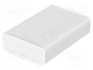 Enclosure: desktop; BoVersa; X: 185mm; Y: 275mm; Z: 73mm; white BOPLA