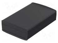Enclosure: desktop; BoVersa; X: 185mm; Y: 275mm; Z: 73mm; black BOPLA