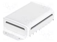 Enclosure: desktop; BoVersa; X: 88mm; Y: 162mm; Z: 45mm; white BOPLA