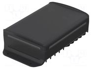 Enclosure: desktop; BoVersa; X: 120mm; Y: 216mm; Z: 55mm; black BOPLA