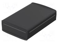 Enclosure: desktop; BoVersa; X: 185mm; Y: 275mm; Z: 73mm; black BOPLA