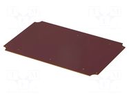 Mounting plate; laminated paper; 2mm BOPLA