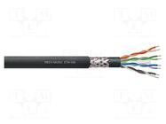 Wire; S/UTP; 6; stranded; Cu; PVC; black; 500m; Øcable: 7.9mm REDS MUSIC