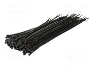 Cable tie; L: 300mm; W: 3.4mm; black; polyamide; 100pcs; UL94V-2 LOGILINK