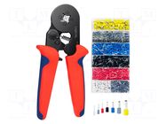 Kit: for crimping; Kit: terminals set; case; Die shape: hexagon LOGILINK