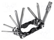Tool: wrench-set; 9in1 LOGILINK
