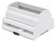 Enclosure: for DIN rail mounting; No.of mod: 6 ELBAG