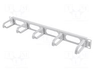 Cable organizer; 1U; grey; Standard: 19" LANBERG
