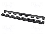 Cable organizer; 37U; black; vertical LANBERG