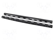 Cable organizer; 47U; black; vertical LANBERG