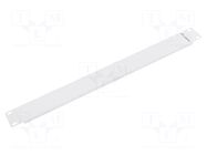 Stopper; 1U; grey; Standard: 19" LANBERG