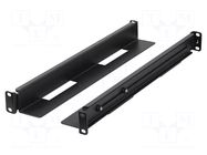 Mounting rail; black; Standard: 19" LANBERG