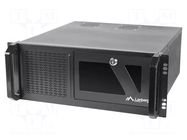 Enclosure: ATX server; Standard: 19"; 4U; black; Z: 117mm; X: 430mm LANBERG