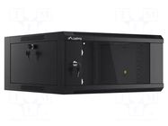 Enclosure: rack cabinet; Standard: 19"; 4U; black; 600mm; hanging LANBERG