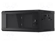 Enclosure: rack cabinet; Standard: 19"; 4U; black; Z: 450mm; X: 600mm LANBERG