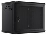 Enclosure: rack cabinet; Standard: 19"; 9U; black; Z: 450mm; X: 600mm LANBERG
