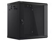 Enclosure: rack cabinet; Standard: 19"; 12U; black; Z: 450mm LANBERG