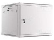 Enclosure: rack cabinet; Standard: 19"; 9U; grey; Z: 600mm; X: 600mm LANBERG