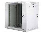 Enclosure: rack cabinet; Standard: 19"; 12U; grey; Z: 600mm; X: 600mm LANBERG