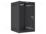 Enclosure: rack cabinet; Standard: 10"; 9U; black; Z: 310mm; X: 280mm LANBERG