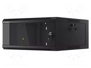 Enclosure: rack cabinet; Standard: 19"; 4U; black; 600mm; hanging LANBERG