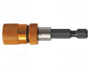 Holder; 1/4"; Overall len: 60mm; magnetic NEO TOOLS