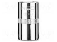 Socket; 6-angles,socket spanner; HEX 10mm; 1/4"; SUPERLOCK NEO TOOLS