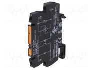 Relay: interface; SPST-NO; Ucntrl: 24VAC; 0.1A; 5÷48VDC; Relay set WEIDMÜLLER