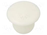 Stopper; H: 7.5mm; push-in; Flange dia: 12mm; white; 054080260003 ESSENTRA