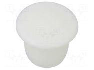 Stopper; H: 8mm; push-in; Flange dia: 12mm; white; 054085211303 ESSENTRA