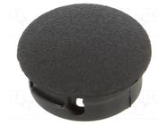 Stopper; H: 6.4mm; push-in,snap-fastener; Flange dia: 14.3mm ESSENTRA