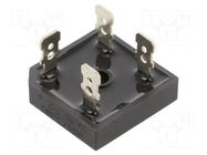 Bridge rectifier: single-phase; Urmax: 600V; If: 25A; Ifsm: 350A DC COMPONENTS