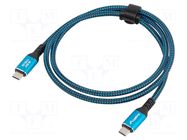 Cable; USB 4.0; USB C plug,both sides; nickel plated; 1.5m; box LANBERG
