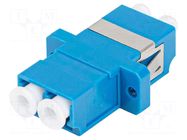 Adapter; LC/UPC,both sides; 9/125um; blue; -40÷85°C LANBERG