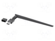 PC extension card: WiFi network; USB A plug; USB 2.0,external LANBERG