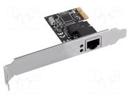 PC extension card: PCIe; PCIe,RJ45 socket; brackets on slot LANBERG