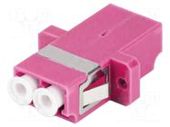 Transition: adapter; OM4; LC/UPC,both sides; 50/125um; -40÷85°C LANBERG