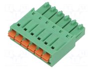 Connector: pluggable terminal block; plug; female; 5.5A; 160V AMPHENOL ANYTEK