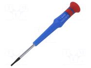 Screwdriver; precision; slot; 1.8x0.27mm; Blade length: 40mm KING TONY
