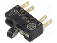 Microswitch SNAP ACTION; 2.5A/250VAC; 0.3A/220VDC; ON-(ON); IP40 PROMET