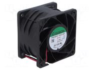 Fan: DC; axial; 12VDC; 60x60x38mm; 102m3/h; 61.2dBA; ball; 13200rpm SUNON
