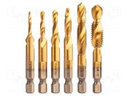 Tap; M10,M3,M4,M5,M6,M8; high speed steel; 6pcs. NEO TOOLS
