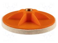 Felt polishing disk; Mounting: M14; Ø125x10mm NEO TOOLS