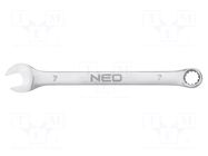 Wrench; combination spanner; 7mm; Chrom-vanadium steel; L: 110mm NEO TOOLS