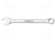Wrench; combination spanner; 8mm; Chrom-vanadium steel; L: 120mm NEO TOOLS
