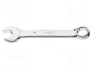 Wrench; combination spanner; 11mm; Chrom-vanadium steel; L: 98mm NEO TOOLS
