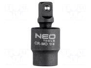 Universal joint; impact; 1/4" NEO TOOLS